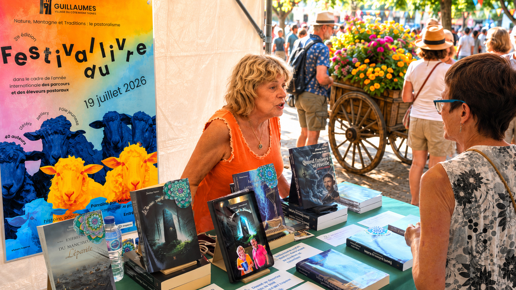 MARTINE AU FESTIVAL DU LIVRE DE GUILLAUME